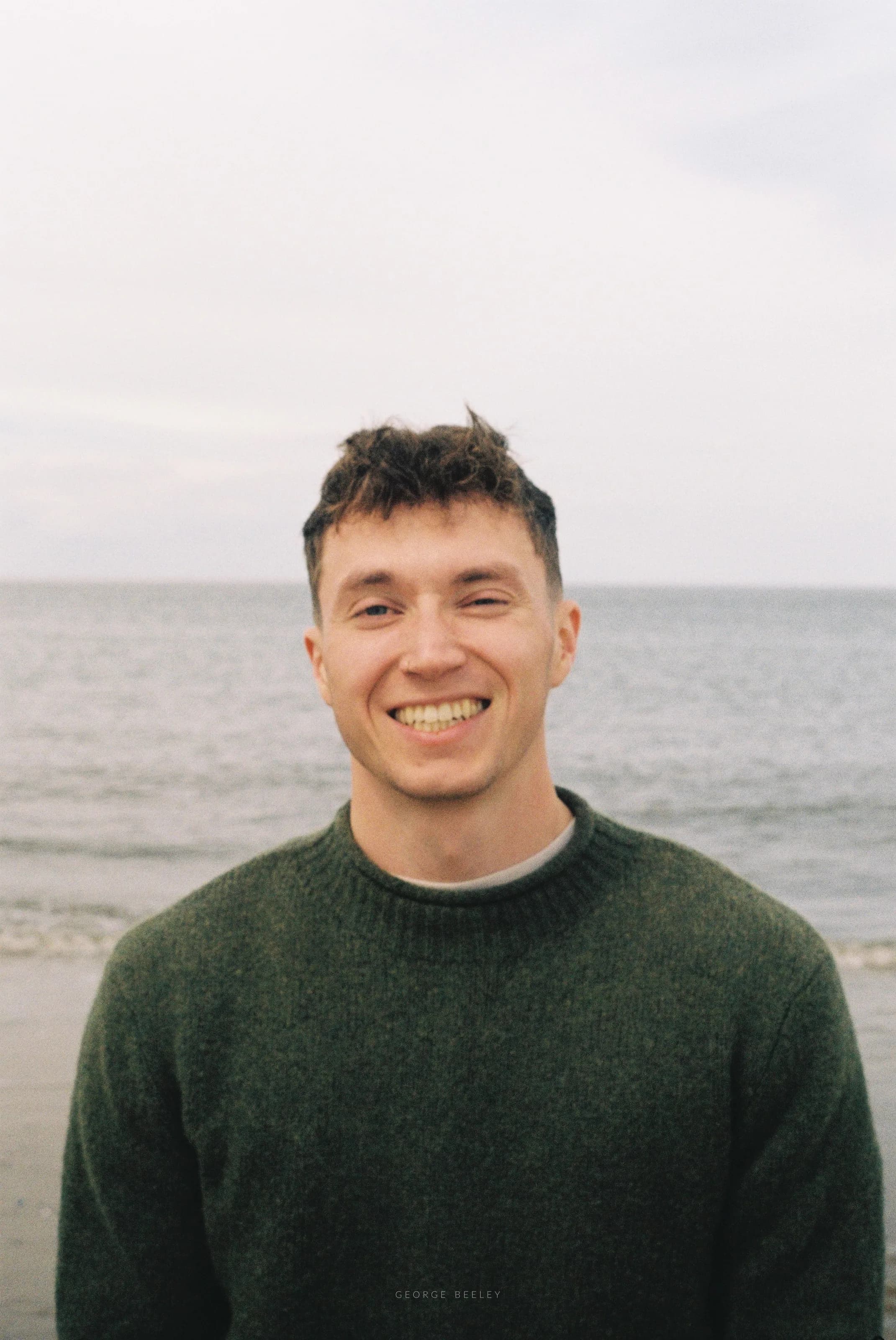 George Beeley on the beach